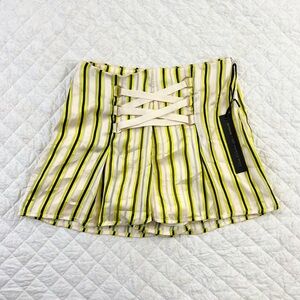 House of Harlow 1960 x Revolve Deja Yellow Pop Stripe High Waist Shorts
